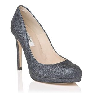 LK Bennett 8.5 Sledge Glitter Sparkle Pump Holiday